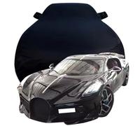 Funda Coche Exterior para Bugatti La Voiture Noire Casual Shooting, Impermeable Dustproof Protección Todo Clima Fundas Solar Resistente al Viento Funda Coche,Black
