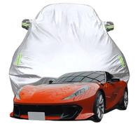 Funda Coche Exterior para Ferrari 812 Competizione, Impermeable Dustproof Protección Todo Clima Fundas Solar Resistente al Viento Funda Coche,Silver-Plus-Cotton
