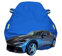 Funda Coche Exterior para Ferrari Purosangue, Impermeable Dustproof Protección Todo Clima Fundas Solar Resistente al Viento Funda Coche,Blue-Plus-Cotton