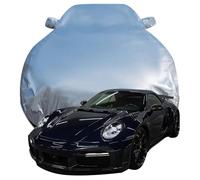 Funda Coche Exterior para Porsche 911 Turbo S by TopCar Design Porsche, Impermeable Dustproof Protección Todo Clima Fundas Solar Resistente al Viento Funda Coche,Silver