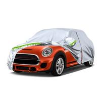 Funda Coche Exterior Reemplazo para Mini Cooper 2000-2022 3 Puertas, Anti-UV Personalizado, Lona del Automóvil Garaje del Completo Impermeable Tiras Reflectantes, Plata