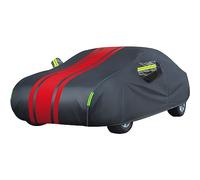 Funda Coche for Citroën C1 2005-2021 Exterior, Impermeable Antiarañazos, A Prueba Polvo, Rayos UV, Forrada Algodón(Nero-Rosso,per Mitsubi hi Space Star)