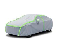 Funda Coche para BMW G31 5 Series Touring LCI (2020-2025), Cubierta para Auto Exterior Impermeable y Transpirable con Bandas Reflectantes Verdes para Verano e Invierno Protector de vehículo