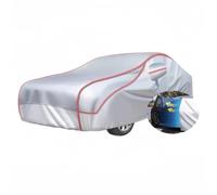 Funda Coche para VW Caddy Maxi Life,Funda para Coche Impermeable Cubierta De Coche Transpirable Exterior Interior Coberturas Completas Protección De Nieve Lluvia Polvo con Cremallera Puerta(Silver)