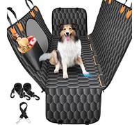 Funda Coche Perro, 100% Impermeable, Funda Maletero Perros, Protector Coche Perros con Rejilla Flexible Pasar Aire, Fundas de Asiento para Mascotas duraderas para Coche, Camiones, SUV.