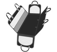 Funda Coche Perro Compatible con Smart Fortwo Cabrio 2004-2019, Protector Maletero Coche Perros Asiento Trasero Impermeable, Accesorios para Viajes Coche,D