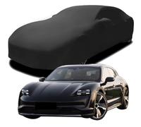Funda Coche Personalizada para Porsche TAYCAN Cross, Funda Coche Interior Terciopelo Elástico Protección Prueba Polvo Funda Completa Coche,Black