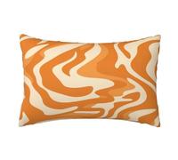 Funda Cojin 30x50 cm Raya Cojines Exterior Jardin Impermeable 2 Piezas, Fundas Cojines Naranja Funda de Almohada, Funda Cojines Exterior Cojines Decorativos para Coche Jardin Patio Hogar Regalos,U304
