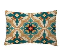 Funda Cojin 30x50 cm Verde Fundas Cojines Mandala Funda Cojín Rectangular Lino Decorativos Funda de Almohada Sofa Cushion Covers Lumbar para Coche Silla Dormitorio Autumn Decoracion, Regalo L-1043