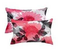 Funda Cojin 30x50 Juego de 2, Fundas Cojines Exterior Impermeable, Lino Funda Almohada Floral, Fundas de Cojines Rectangular con Cremalleras Diseño para Decor Hogar, Regalo Mujer, (Pájaro) -2775