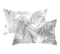 Funda Cojin 30x50 Juego de 2 Víspera de Todos los Santos Cojines Exterior Gato Funda Almohada Rectangulares Terciopelo Decorativos Cushion Covers con Cremallera Invisible,Sala Sofá Decor Otoño,J551