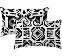 Funda Cojin 30x60 Blanco Cojines Sofa Funda de Cojines Mapa Del Mundo Terciopelo Juego de 2, Almohada Rectangular de Decorativa Modernas con Doble Cara para Salón, Terraza, Coche, Silla, Regalo JK-594
