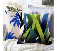 Funda Cojin 35x35cm Juego De 2 Suave Material De Lino Suave Transpirable Impermeable Blanco Cojines Cama Decorativos,Árbol Fundas Cojines Sofa Con Cremallera Invisible Para Salon Exterior Silla A1-968