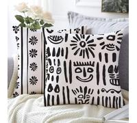 Funda Cojin 35x35cm Juego De 2 Suave Material De Lino Suave Transpirable Impermeable Decorar Gris Cojines Cama Decorativos,Flor Fundas Cojines Sofa Con Cremallera Invisible Para Salon Exterior A1-936