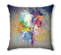 Funda Cojin 40x40 Retro Gris Amarillo Fundas Cojines 40x40 Funda Almohada Cuadrado Lino Lavable Cojines Cama Sofá con Cremallera Decorativos Dormitorio Coche