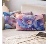 Funda Cojin 40x60 cm Juego 2, Abstracto Cojines Exterior Jardin Impermeable Lino Fundas de Almohada, Caparazón Cojines Cama Decorativos para Sofa Habitacion Patio Jardín Balcón, Regalos Mujeres S-378