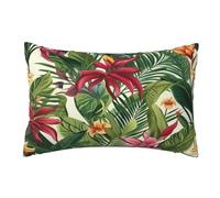 Funda Cojin 40x60 cm Plantas tropicales Cojines Exterior Jardin Impermeable 2 Piezas, Fundas Cojines Flor Funda de Almohada, Funda Cojines Exterior Cojines Decorativos para Coche Patio Hogar,U494