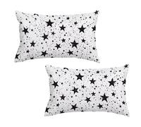 Funda Cojin 40x60 cm Simple Fundas Cojines Exterior Impermeable Estrella 2 Piezas, Rectangular Lino Impermeable Fundas de Cojines con Cremallera Oculta Sofa Decorativo para Jardin Terraza Decor I-6