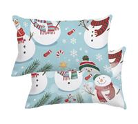 Funda Cojin 40x70 2 Piezas, Invierno Fundas Cojines Impermeable Lino -4533
