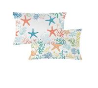 Funda Cojin 40x70 Azul Funda Cojines Exterior Impermeable Cojines Sofa Color Naranja Juego de 2 Lino Cushion Covers Decorativos Con Cremallera Invisible Para Sofa Sala de Estar Jardín Coche SillaT273