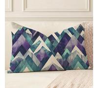 Funda Cojin 40x70 cm Abstracto Cojines Decorativos, Rectangular Cojines Geometría Lino Funda Almohada Impresión de Doble Cara, Cremallera Invisible, Decoracion Habitacion Cama Hogar Sofa Jardín, A*345