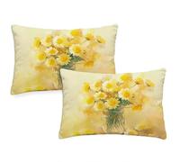 Funda Cojin 40x70 cm Cojines Exterior Impermeable Juego de 2 de Terciopelo Fundas Cojine Hogar Decorativa Rectangulares Almohadas Fundas para Sofá Cama Habitacion Almohada Flor Funda Planta qq-158