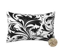 Funda Cojin 40x70 cm Fundas Cojines En blanco y negro Cojines Cama Decorativos Juego de 2, Retro Funda de Almohada Lumbar Cojines Sofa para Jardin Sala de Estar Dormitorio Decoracion Hogar-dm476