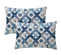 Funda Cojin 40x70 cm Fundas Cojines Simple Cojin Rectangulares Sofá Decorativos 2 Piezas Geometría Moderna Cojines para Sofa Jardin Lino Almohada para Coche Silla Dormitorio Decoracion, Regalo S-841