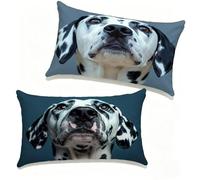 Funda Cojín 40x70 cm Juego de 2 Perro, Funda Almohada 40 x 70 cm, Lino Cojines para Sofa Azul Patrón Impresión a Doble Cara HD para Exterior Primavera y Verano Decorativos, Regalo Mujer 4-44461Y