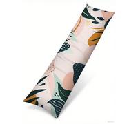 Funda Cojin 50x135 Planta Suave Terciopelo Rectangular Cojin Embarazada, Cojines Sofa con Cremallera Invisible, Color Otoño Fundas Cojines, Hogar Salon Dormitorios Decorativas Fundas Almohadas J-38