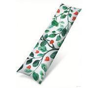 Funda Cojin 50x135 Planta Suave Terciopelo Rectangular Cojin Embarazada, Cojines Sofa con Cremallera Invisible, Verde Otoño Fundas Cojines, Hogar Salon Dormitorios Decorativas Fundas Almohadas J-110