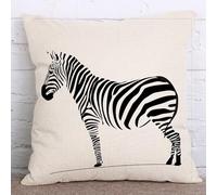 Funda Cojin 50X50 Cebra Fundas De Cojín De Lino Cojines,Moderna Decoracion Hogar Fundas para Cojines con Cremallera Oculta para Sofá,Dormitorio,Coche
