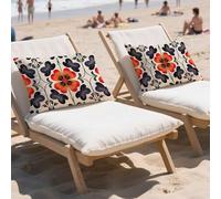 Funda Cojin 50x60cm Cojines Exterior Impermeable 2 Piezas Rectangulares Terciopelo Fundas de Almohada Patrón,Grandes Cushion Covers con Cremallera Oculta,Patio Jardín Otoño Decor Cushion Raya,LY-922