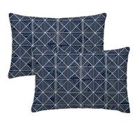 Funda Cojin 50x70 cm Fundas Cojines Simple Cojin Rectangulares Sofá 2 Piezas Geometría Cojines para Sofa Jardin Felpa Corta Suave Funda de Almohada para Coche Silla Dormitorio Decoracion, Regalo S-817