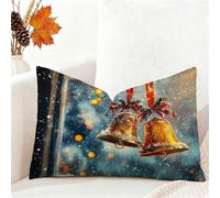 Funda Cojin 50x70 cm Invierno Funda Almohada Juego De 1 Fundas Cojines Marina de Guerra Terciopelo Cojines Rectangulares con Cremallera Invisible, Decorativos Navideña Jardín Sofá Dormitorio 1h-585