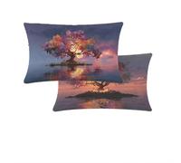 Funda Cojin 50x70cm Púrpura Funda Cojines Exterior Impermeable Cojines Sofa Marina De Guerra Terciopelo Cushion Covers Decorativos Con Cremallera Invisible Para Sofa Sala de Estar Jardín Coche T249