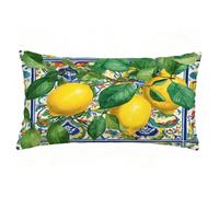 Funda Cojin 50x80 cm Juego de 1 Funda Almohada Amarillo, Lino Cojines para Sofa Impresión de Doble Cara Rectangular Cojines Decorativos con Cremallera Invisible, Cama Home Decoration (Verde) T9-337