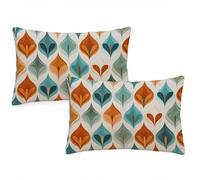 Funda Cojin 50x90 cm Cojines Exterior Impermeable Juego de 2 de Lino Fundas Cojine Hogar Decorativa Rectangulares Almohadas Fundas para Sofá Cama Silla Dormitorio Bohemia Funda Almohada Retro qq-268