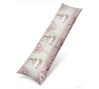 Funda Cojin 60x160 Arco Suave Terciopelo Rectangular Cojin Embarazada, Cojines Sofa con Cremallera Invisible, Rosa Otoño Fundas Cojines, Hogar Salon Dormitorios Decorativas Fundas Almohadas J-74