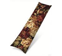 Funda Cojin 60x160 Rosa Suave Terciopelo Rectangular Cojin Embarazada, Cojines Sofa con Cremallera Invisible, Retro Otoño Fundas Cojines, Hogar Salon Dormitorios Decorativas Fundas Almohadas J-76