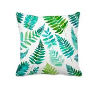 Funda Cojin 60x60 cm Verde Funda Almohada Lino Impresión a Doble Cara Hoja Protector Almohadas con Cremallera Oculta, Cojines Decorativos Sofá Silla Patio Jardín Terraza Otoño, Juego de 1 2B-530