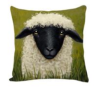 Funda Cojin 60X60 Plantas Verdes Almohada Lino Cuadrado Decoracion Hogar Elegante,Super Suave para Sofa Silla,Cremallera Invisible Ideal para Sofá Dormitorio