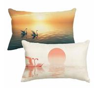 Funda Cojin 60x80 cm Beige Fundas Cojines Naranja Funda Almohada Juego De 2 Lino Cojines Exterior con Cremallera Invisible Cushion Covers para Decorativos Jardín Camping Patio Terraza Sofá Coche 2m-13