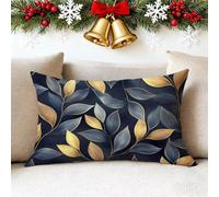 Funda Cojin 60x80 cm Marina de Guerra Funda Almohada Juego De 1 Fundas Cojines Hoja Lino Cojines Rectangulares con Cremallera Invisible, Decorativos Navideña Sala de Estar Sofá Dormitorio 1h-491