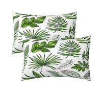 Funda Cojin 60x80 cm Verde Cojin Exterior Jardin Impermeable 2 Piezas, Fundas Cojines Hoja Funda de Almohada, Sofa Exterior Fundas de Cojines Decorativos para Jardin Coche Patio Hogar 24x32 Inch