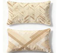 Funda Cojin 60x80cm Juego de 2 Fundas de Cojines Marrón Cojines Sofa Europa del Norte,2026 Nuevo Rectangulares Terciopelo Impresión a Doble Cara Funda Almohada para Dormitorio Habitacion Decor O-688U