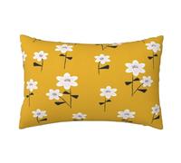 Funda Cojin 60x90 cm Amarillo Cojines Exterior Jardin Impermeable 2 Piezas, Fundas Cojines Flores Funda de Almohada, Funda Cojines Exterior Cojines Decorativos para Coche Patio Hogar Regalos,U595