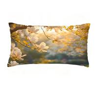 Funda Cojin 60x90 cm Juego de 1 Funda Almohada Árbol, Lino Cojines para Sofa Impresión de Doble Cara Rectangular Cojines Decorativos con Cremallera Invisible, Cama Home Decoration (Naturaleza) T9-625