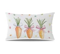 Funda Cojin 60x90 cm Juego de 2 Funda Almohada Beige, Terciopelo Cojines para Sofa Impresión de Doble Cara Rectangular Cojines Decorativos con Cremallera Invisible, Cama Home Decoration (Naranja) T9-6