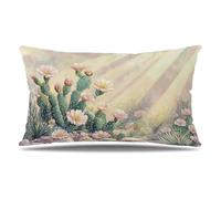 Funda Cojin 60x90 cm Juego de 2 Funda Almohada Flor, Terciopelo Cojines para Sofa Impresión de Doble Cara Rectangular Cojines Decorativos con Cremallera Invisible, Cama Home Decoration (Rosas) T9-286